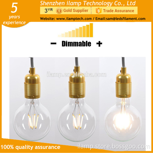 ilamptech Home Lighting Best Choice 4W E27 E26 Filament LED Globe Bulb